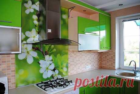 Стеклянные панели с принтами для кухни — Наши дома