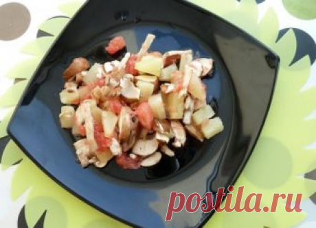 Салат с грибами и ананасами рецепт с фото пошагово - 1000.menu