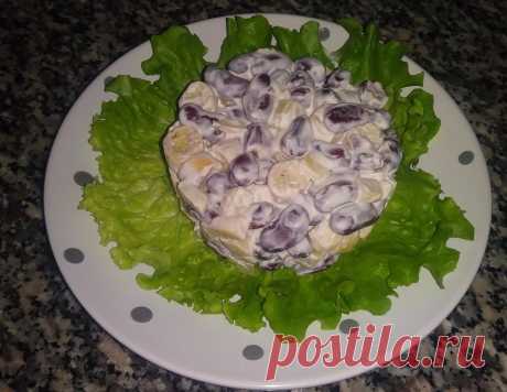 Салат с фасолью и сухариками за 5 минут рецепт с фото пошагово и видео - 1000.menu