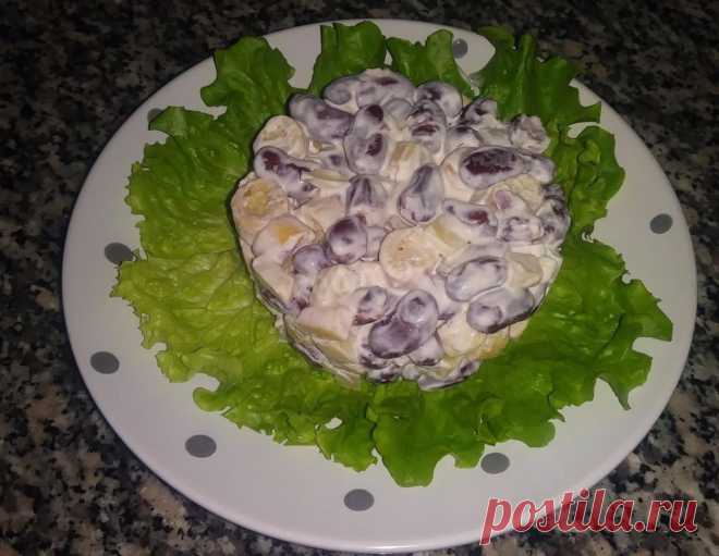 Салат с фасолью и сухариками за 5 минут рецепт с фото пошагово и видео - 1000.menu