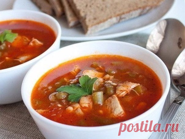 Суп с фасолью и курицей / Живой лёд глобальных вопросов