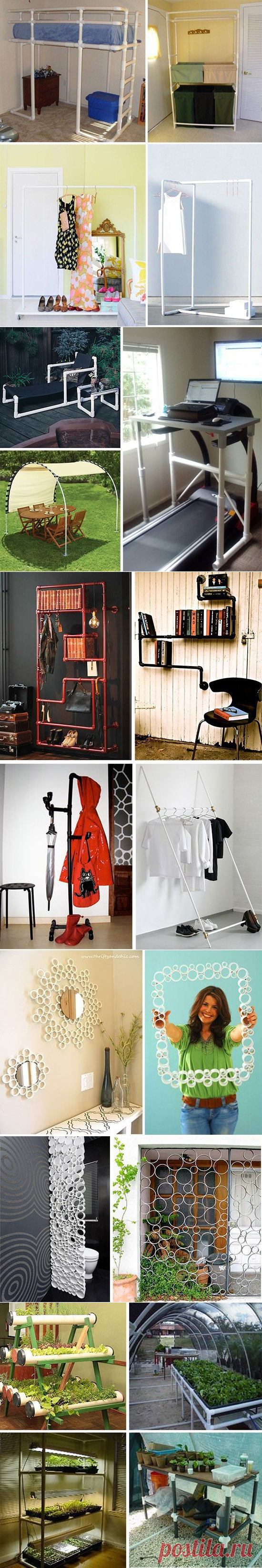 Отличные идеи полезных вещей из остатков пластиковых труб