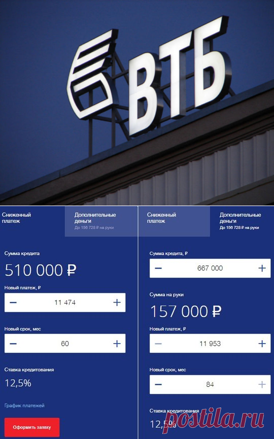Перекредитование в ВТБ 24 кредита и ипотеки под меньший процент

В арсенале кредитных продуктов ВТБ предусмотрено несколько программ перекредитования долгов. Параметры сделки отличаются сниженными процентами, удобной схемой оформления и выгодными условиями погашения. Банк рефинансирует разные виды займов – от кредитных карточек до ипотек.

#vtb #втб #втб24