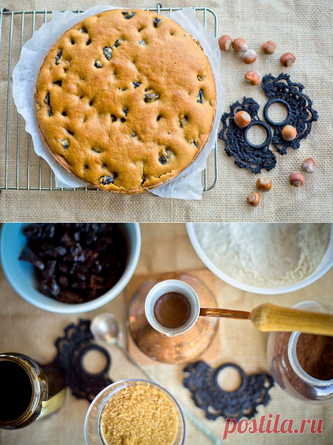 Кофейный пирог с черносливом (веган) | Vegetarian.ru