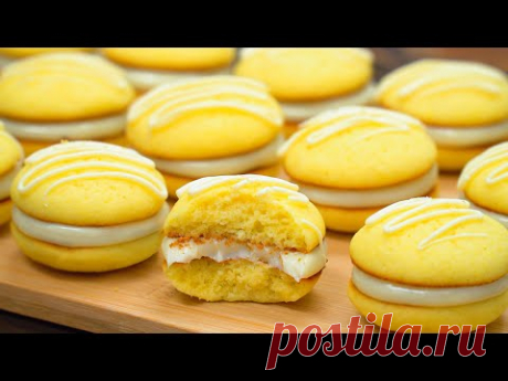 ВКУСНЯШКА из ПРОСТЫХ продуктов! ЛИМОННОЕ ПИРОЖНОЕ к чаю | Кулинарим с Таней