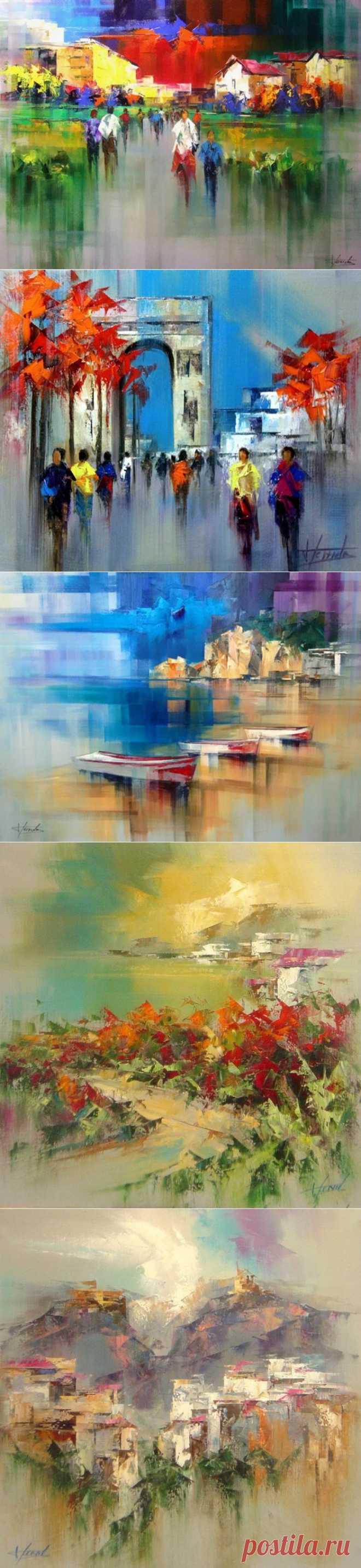 Силуэтная магия картин Хосепа Тейсидо (Josep Teixido)