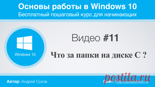 Папки на диске C | Компьютер для начинающих. Обучение работе на компьютере