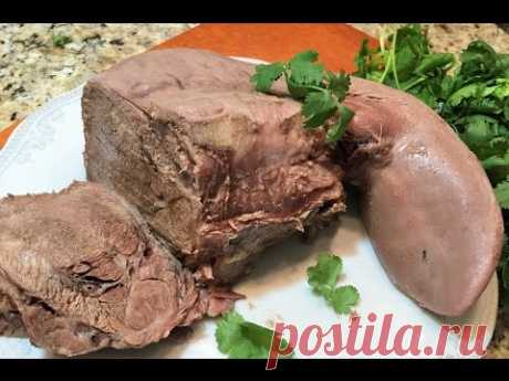 ГОВЯЖИЙ ЯЗЫК. Как вкусно приготовить и почистить за 1 минуту. Beef tongue/ How delicious to cook.