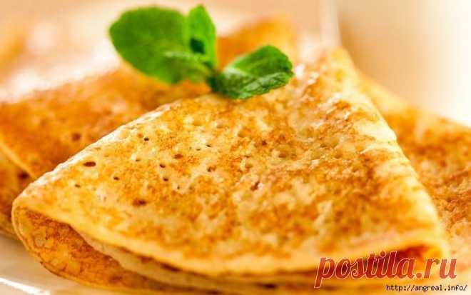 6 рецептов вкусных блинчиков.