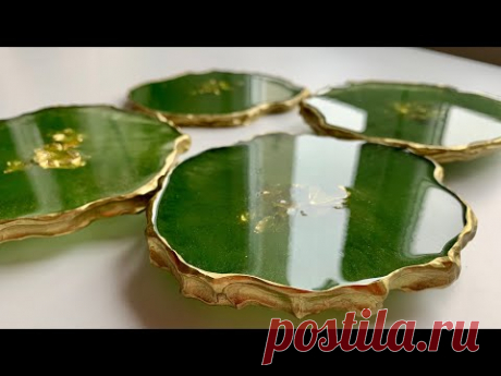 Epoksi Bardak Altlığı Yapımı #2  - Free Form Epoksi Resin Coaster - DIY