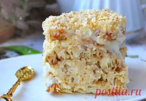 Наполеон для ленивых: торт из печенья без выпечки - Steak Lovers - Медиаплатформа МирТесен