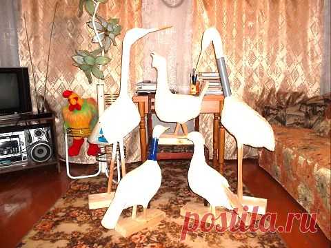 Птицы на дачу.
Так делаются птицы из канистр и монтажной пены.