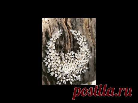 Tocado para novia o peineta para quinceañera
