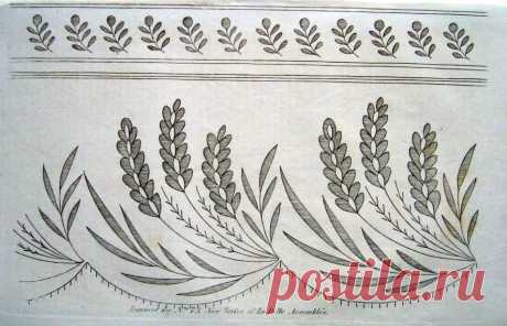 1815-belle-assemblee-wheatsheaf-design-muslin-embroidery-pattern.jpg (886×571)