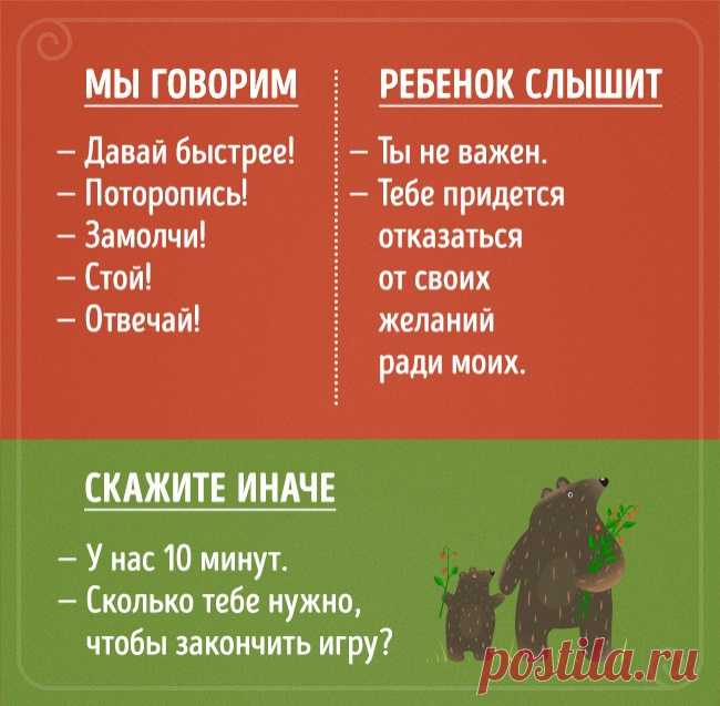 Что говорят родители, и что слышат их дети