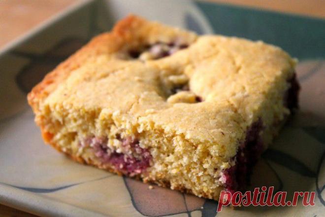 Простой пирог с фруктами