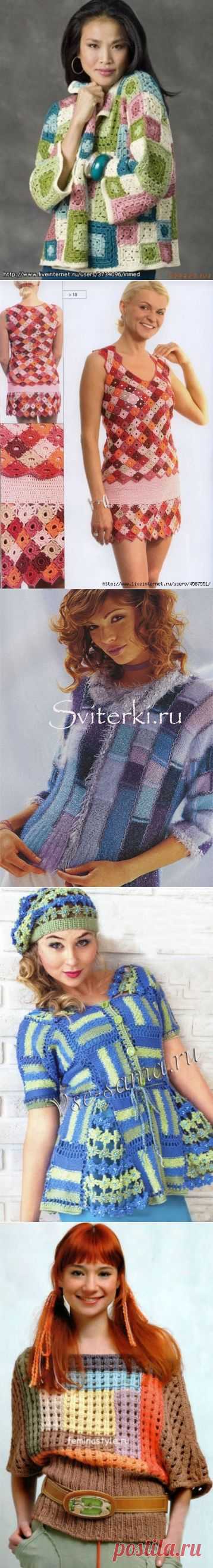 Кофточки из серии "ОСТАТОЧКИ В ДЕЛО". Бродилка по дневникам.