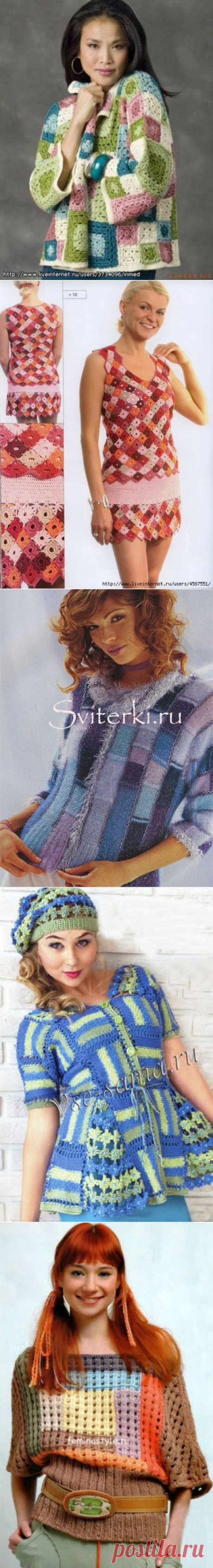 Кофточки из серии &quot;ОСТАТОЧКИ В ДЕЛО&quot;. Бродилка по дневникам.