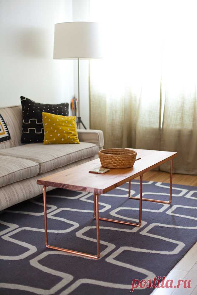 DIY Copper Coffee Table