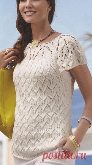 Ажурный летний топ