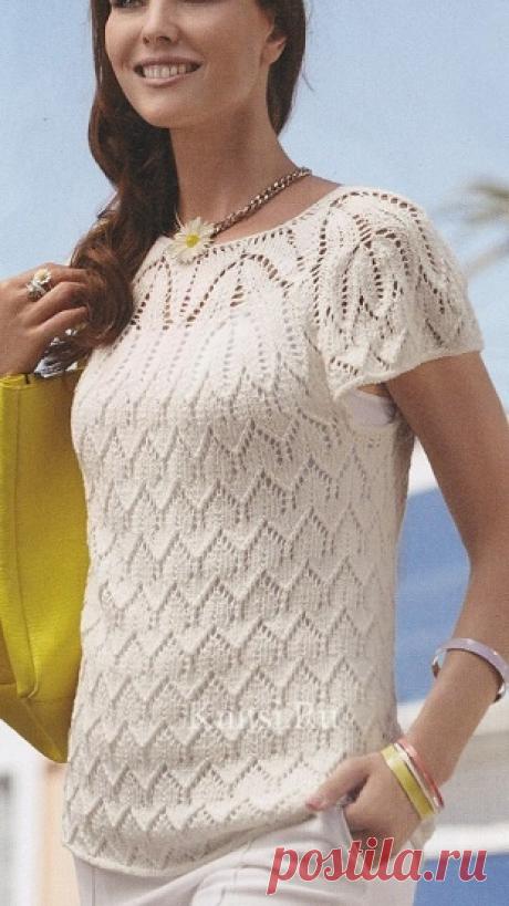 Ажурный летний топ