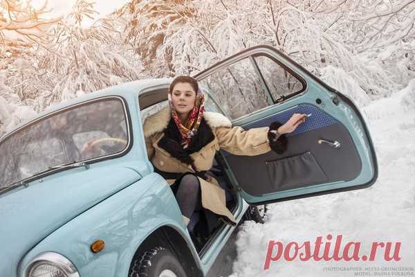 Зимняя сказка - красивая фотосессия