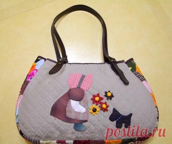 Стеганая сумочка с аппликацией | DIY - PatronesMil