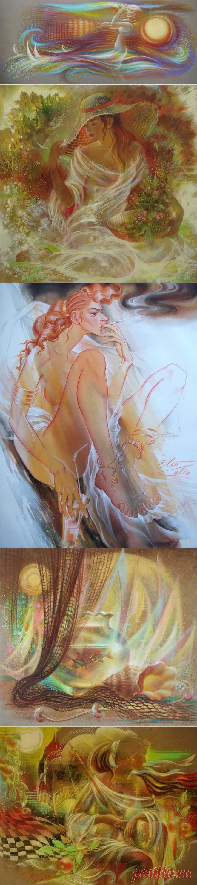Ветер случайных направлений... Художник Elen Zelin