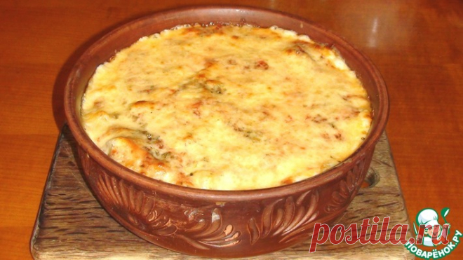 Макароны под соусом бешамель Кулинарный рецепт