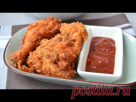 Homemade KFC Fried Chicken - How to Make Crispy Spicy Fried Chicken Recipe Learn how to make KFC style fried chicken at home. This homemade recipe is not the original from Kentucky Fried Chicken, so the flavor is not exactly like the original.

▼ INGREDIENTS LIST:

- 1 kg (35 oz) of chicken pieces (wings, thighs and/or drumstick