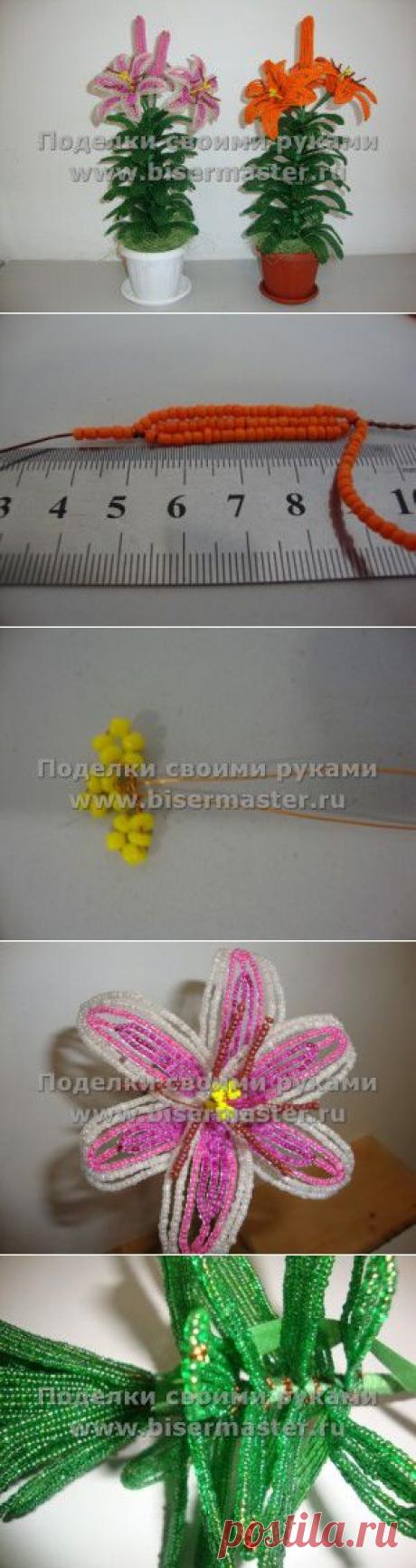 КАК СДЕЛАТЬ ИЗ БИСЕРА ЛИЛИЮ КОРОЛЕВСКУЮ | Бисер мастер