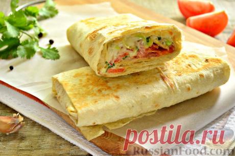 Рецепт: Шаурма с курицей на RussianFood.com