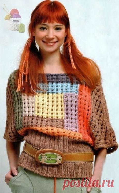 Иногда самая простая идея лучше чем мудрённости и сложности (Вязание спицами) — Журнал Вдохновение Рукодельницы