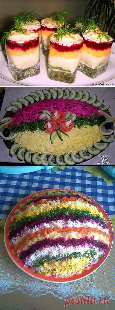 (+1) тема - Интересные варианты оформления салата "Сельдь под шубой" | Любимые рецепты