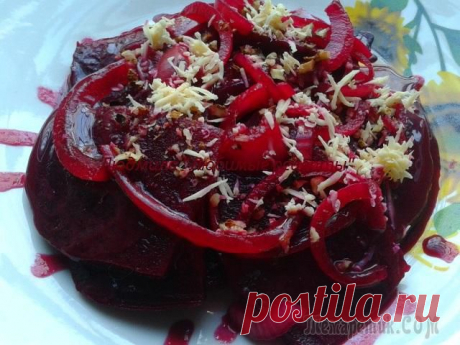 Салат из маринованной свеклы по-болгарски