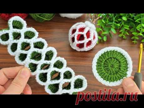 CROCHET CHRISTMAS : How to Crochet The Christmas Ball Ornament Pattern | Crochet Tutorial