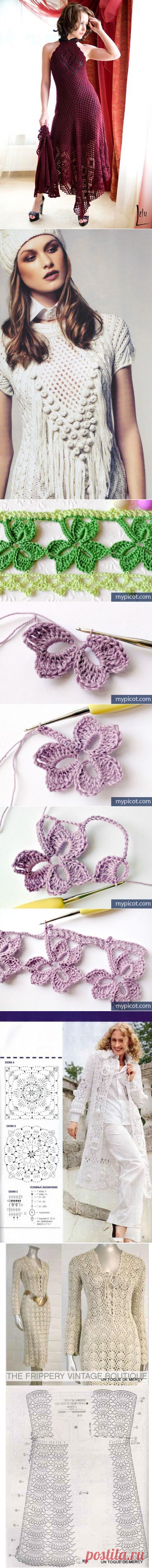 Много идей крючком и не только