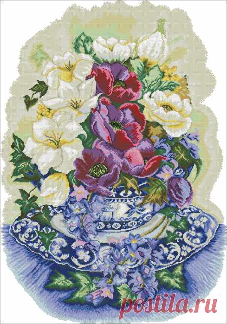 Сачать схему вышивки &quot;Floral Perchion&quot;