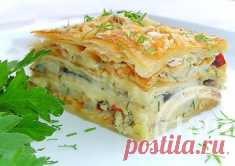 Вкусный картофельно-грибной наполеон - Золотой фонд рецептов 1001 еда от 1001 ЕДА
