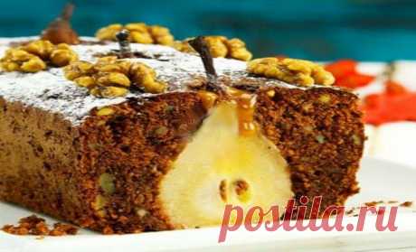 Очень вкусный пирог с грушей и грецкими орехами — Самый выгодный отдых