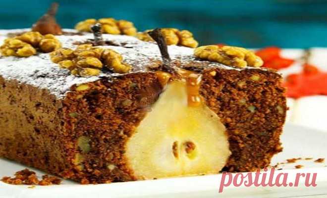 Очень вкусный пирог с грушей и грецкими орехами — Самый выгодный отдых