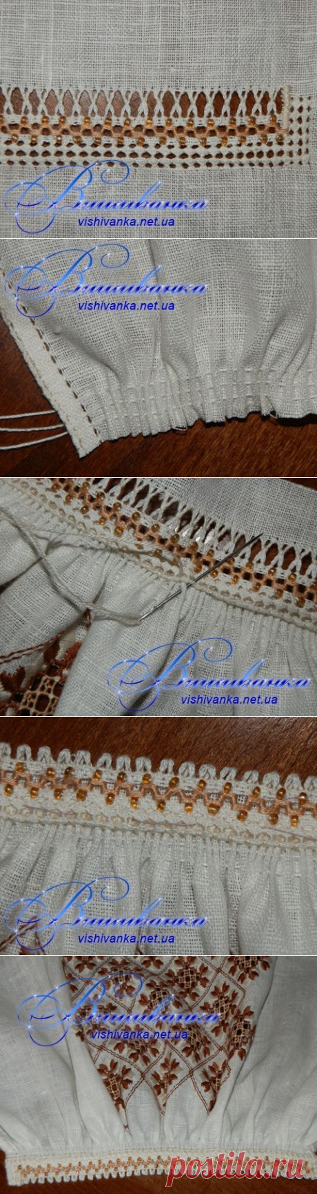 Манжет з зубцями - Майстер-клас - Вишиванка