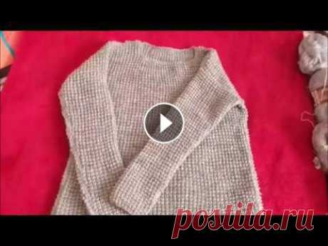 Вязание спицами. Кофта узором кукуруза. Вязаная спицами кофта. Узор кукуруза. Серебряная нить. Волшебная кольчужка. #вязаная_кофта #узор_кукуруза #вязание_спицами...