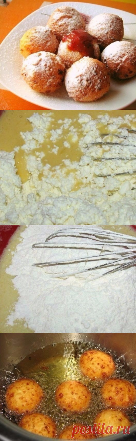 Как приготовить очень вкусные творожные пончики - рецепт, ингредиенты и фотографии