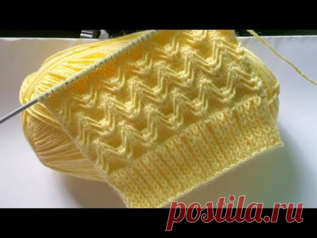 HERMOSO PUNTO TEJIDO A DOS AGUJAS o palitos | TEJIDOS ROSSY 💗