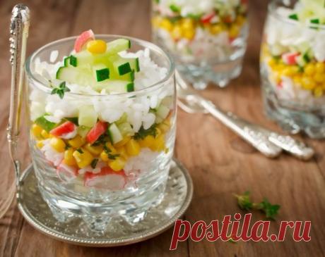 Салаты на Новый год: Крабовый салат