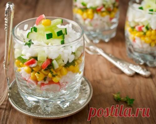 Салаты на Новый год: Крабовый салат