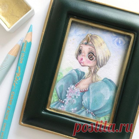 « Amour, Amour »✨
This original piece is inspired one of my favorite movies: « Peau d’âne » (Donkey Skin) by Jacques Demy. I made my own version of the painting which, when he looks at it, makes Jean Marais deeply fall in love with his daughter, Donkey Skin 💛.
This original framed piece is available at camillpfister.etsy.com (direct link on my bio) 💙
.
#camillepfister #gothic #instaart #art #illustration #fashion #pastel  #cute #kawaii #doll #lolita #popsurrealism #lowbr...