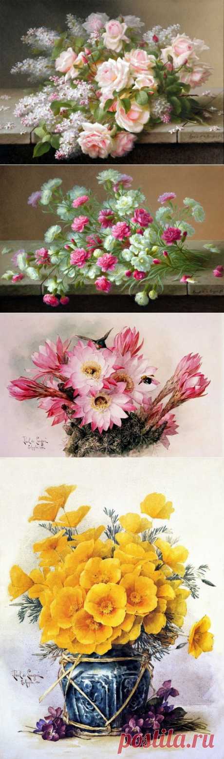 Художник Raoul Maucherat De Longpre.Натюрморты.