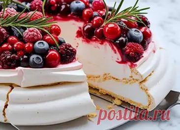 Рецепт десерта павлова с ягодами